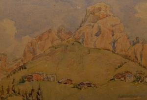 ARMSTRONG elizabeth 1860-1930,Sass Songher, Dolomites,Bonhams GB 2010-11-08