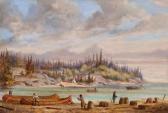 ARMSTRONG William 1822-1914,Hudson Bay Point, Lake Superior,1878,Heffel CA 2021-12-01