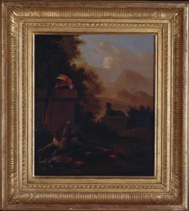 ARNAULT Nicolas,Southern Landscape With A Parrot A Spaniel And Dea,1814,Sotheby's 2006-03-03