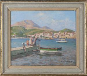 ARNAVIELLE Jean 1881-1961,Mediterranean Coastal Scene,20th century,Tooveys Auction GB 2019-09-11
