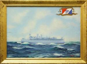 ARNDT Paul Wesley 1881-1978,''S.S. Colonel Frederick C. Johnson'',Clars Auction Gallery 2011-01-08
