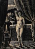 ARNEL Thomas 1922-2010,Female nude in a classical interior,1959,Bruun Rasmussen DK 2021-12-14