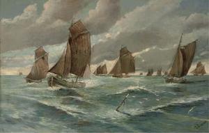 ARNESEN L 1900-1900,The fishing fleet at sea,Christie's GB 2006-01-25