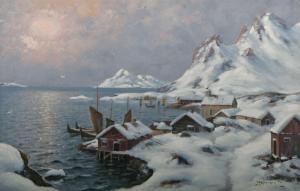 ARNESEN Reinhard 1867-1936,Lofoten,Uppsala Auction SE 2008-09-22