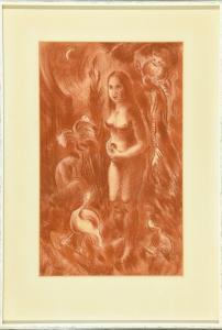 ARNOLD Christian 1889-1960,Adam und Eva im Paradies,Allgauer DE 2023-01-13