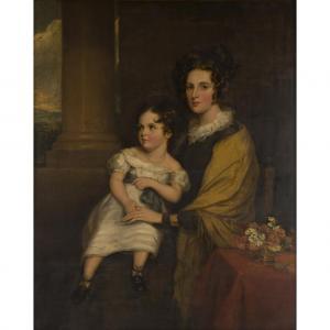 ARNOLD Grant 1904-1988,A FAMILY PORTRAIT OF MRS GEORGE KINNEAR AND HER DA,Lyon & Turnbull 2017-05-24