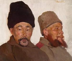 ARNOLD Herbert 1877,Two kirghizian soldiers,Van Ham DE 2009-05-15