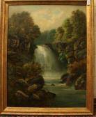 ARNOLD Joseph I 1788-1879,Figures fishing beside waterfalls,Reeman Dansie GB 2010-08-03