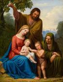 ARNOLD Joseph I 1788-1879,The holy family with saints Elizabeth and Joh,1827,im Kinsky Auktionshaus 2017-04-26