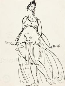ARNOLD Karl 1883-1953,Isadora Duncan,1912,Swann Galleries US 2021-06-30
