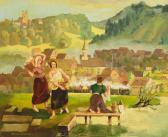 ARNOLD Martin 1906-1967,Oberschwäbische Landschaft,1948,Zeller DE 2009-09-17