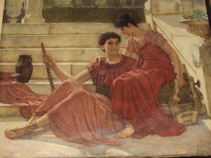 ARNOLD Reginald Ernest 1853-1938,Two classical figures seated on a terrace,Bonhams GB 2011-03-17