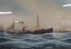 ARNOLD,St Ellesmere with the fleet, North Sea,1913,John Taylors GB 2022-02-01