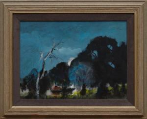 ARNOLD William 1903-2006,Moonlit Landscape,1996,Neal Auction Company US 2023-11-15