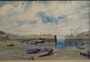 ARNOLD William 1903-2006,Mousehole harbour,David Lay GB 2019-07-25