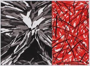 ARNOLDI Chuck 1946,UNTITLED BLACK & RED,1982,Clark Cierlak Fine Arts US 2023-04-25