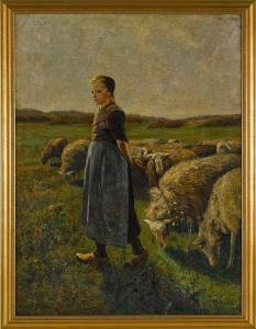 ARNOLDI U,girl with sheep,Pook & Pook US 2014-09-10