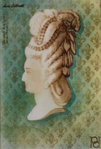 ARNOU Marie Antoinette 1903-1990,Aquarell und Gold auf Papier/ Karton.,Hampel DE 2011-09-15
