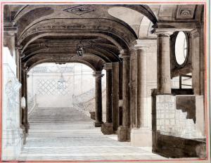 ARNOUT Jean Baptiste 1788-1856,Hall d'un bâtiment monumental],The Romantic Agony BE 2017-11-24