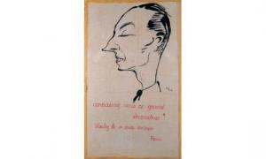 ARNOUX Guy 1886-1951," Portrait de Jean-Michel Frank ".,Boisgirard & Associés FR 2003-03-19