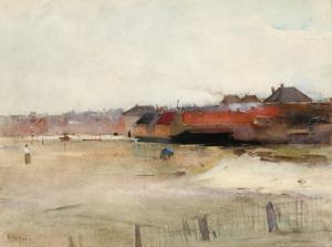 ARNTZENIUS Floris 1864-1925,A village view, seen from a beach,1990,Glerum NL 2007-05-06