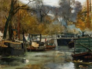 ARNTZENIUS Floris 1864-1925,Bridge by the old zoo in The Hague,Glerum NL 2007-05-06