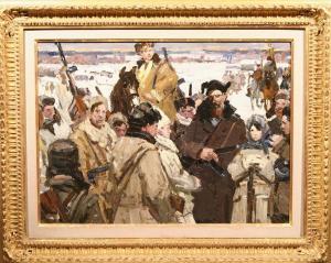 ARONOVICH ROTNITSKY Semon 1915,Soldiers in Winter,Shapiro Auctions US 2009-11-22
