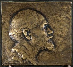 ARONSON Naum Lvovich 1872-1943,Portrait de Lénine de profil,1910,Loizillon FR 2023-11-18