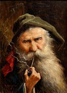 ARREGUI Ramon 1875-1932,Le fumeur de pipe,Aguttes FR 2014-05-15