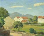 ARRUE Ramiro 1892-1971,Le fronton,SVV Cuvreau Expertises Encheres FR 2013-06-16