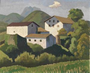 ARRUE Ramiro 1892-1971,Maisons dans la Montagne,Bonhams GB 2022-11-22