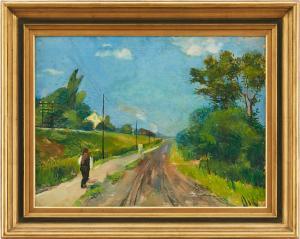 ARSTE Karl 1899-1942,Motiv från Luisenthal,1927,Uppsala Auction SE 2024-09-17