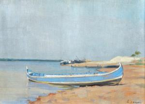 ARTACHINO Constantin 1871-1954,Fishing Boat on the Shore,Artmark RO 2023-10-18