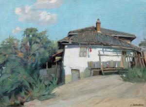 ARTACHINO Constantin 1871-1954,Turtucaia Houses,1916,Artmark RO 2023-10-18