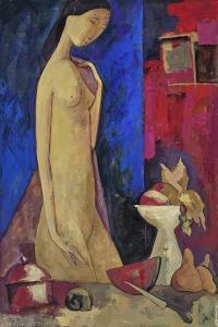 ARTAMONOV Alexander 1958,A stylized slim nude female,1997,Chait US 2016-11-20
