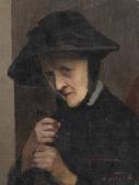 ARTASOFF,Portrait d'une femme âgée coiffée d'un chapea,19th Century,Boisgirard - Antonini 2018-03-16