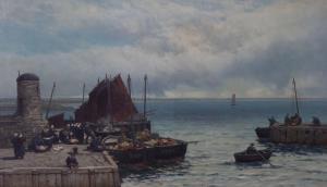 ARTHUR BROWNE Thomas 1872-1910,A Dutch Fishing Scene,Capes Dunn GB 2020-11-03