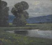 ARTHUR Eric Stafford 1894,River landscape,Gilding's GB 2018-01-23