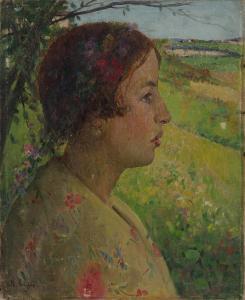 ARTIGUE Bernard Joseph 1859-1936,Portrait of a girl in profile,Rosebery's GB 2023-09-12