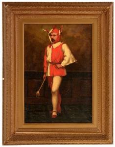 ARTINGSTALL William,Portrait of the Artist dressed as a jester,1984,Anderson & Garland 2019-06-18