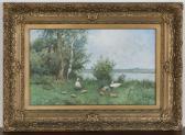 ARTZ Constant David L.,Ducks and Chicks at the Water's Edge,20th century,Tooveys Auction 2021-02-03