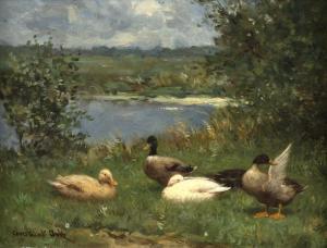 ARTZ Constant David L. 1870-1951,Ducks by a pond,John Moran Auctioneers US 2016-07-30