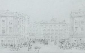 ARUNDALE Francis Vyvyan Jago,Piccadilly Circus pencil 13 x 20cm Provenance: The,Cheffins 2008-03-05