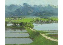 Asahina Takashi,Distant view of Mt. Ariake,Mainichi Auction JP 2020-09-04