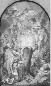 ASAM Franz Erasmus,THE MIRACLE OF THE EUCHARIST APPEARING FROM A TREE,Christie's 1998-07-07