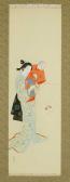 ASAMI Matsue 1889-1969,BABY SITTING,New Art Est-Ouest Auctions JP 2009-03-18