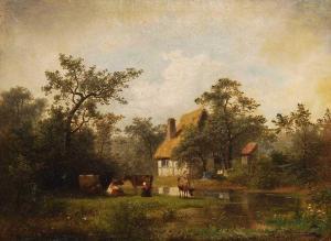 Asbeck A,Bauernhof mit Rinderherde,1859,Wendl DE 2016-06-16