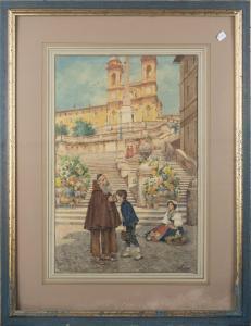 ASCENZI Ettore 1800-1900,Piazza di Spagna,Wannenes Art Auctions IT 2021-06-10