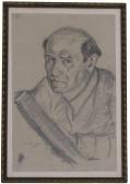 ASCHHEIM Isidor 1891-1968,Self-Portrait,1940,Kedem IL 2017-01-17