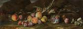 ASCIONE Aniello,Still life in a landscape with peaches, plums and ,1708,Galerie Koller 2008-09-15
